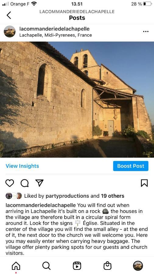 B&B La Commanderie De Lachapelle Lachapelle  エクステリア 写真